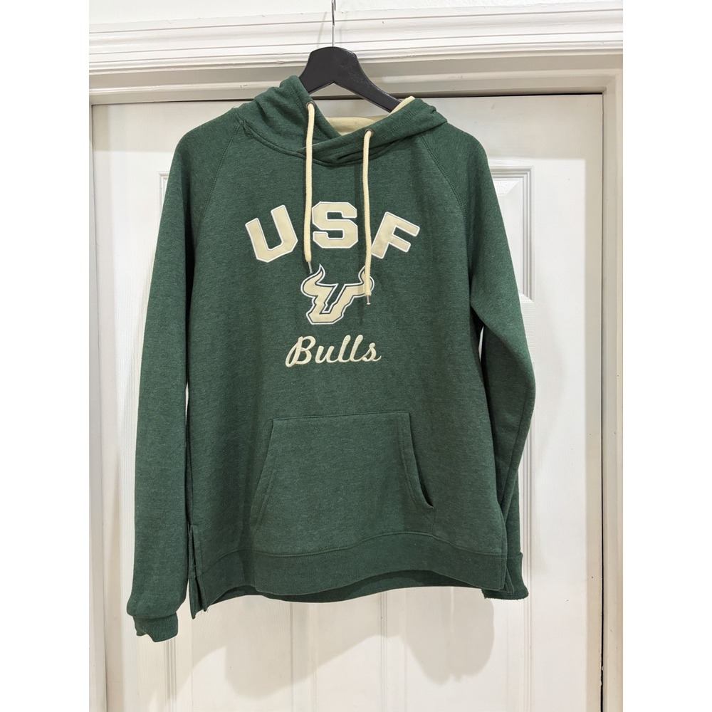 USF Bulls Colosseum Hoodie Women's Large Green Pullover